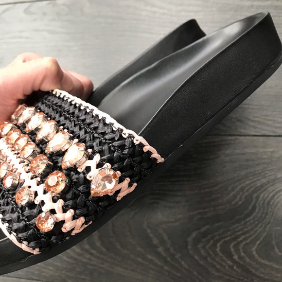 Halogen | Raffia and Bling Slides - Picture 12 of 12